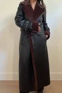 Midnight Muse Faux Leather Coat