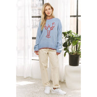 Pre-Order Cape Lobster Sweater- Blue