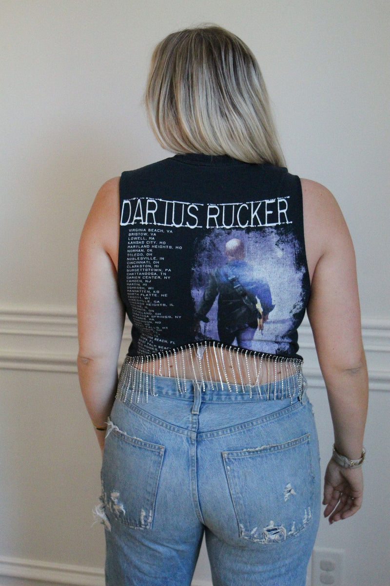 Darius Rucker Rhinestone Fringe Tank