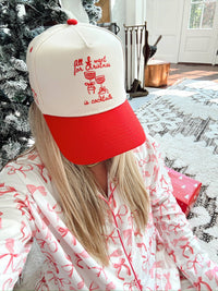 All I Want for Christmas is Cocktails - Red Trucker