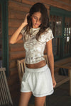 Ashli Light Camo Baby Tee