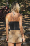 Clementine Western Bustier Corset Top: Black