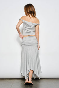 Ari Ruched Midi Skirt