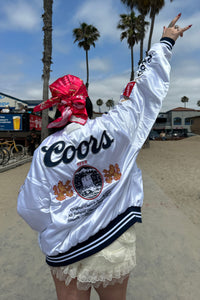 Coors Original 40oz Stadium Jacket SMU - Stadium Jacket - White