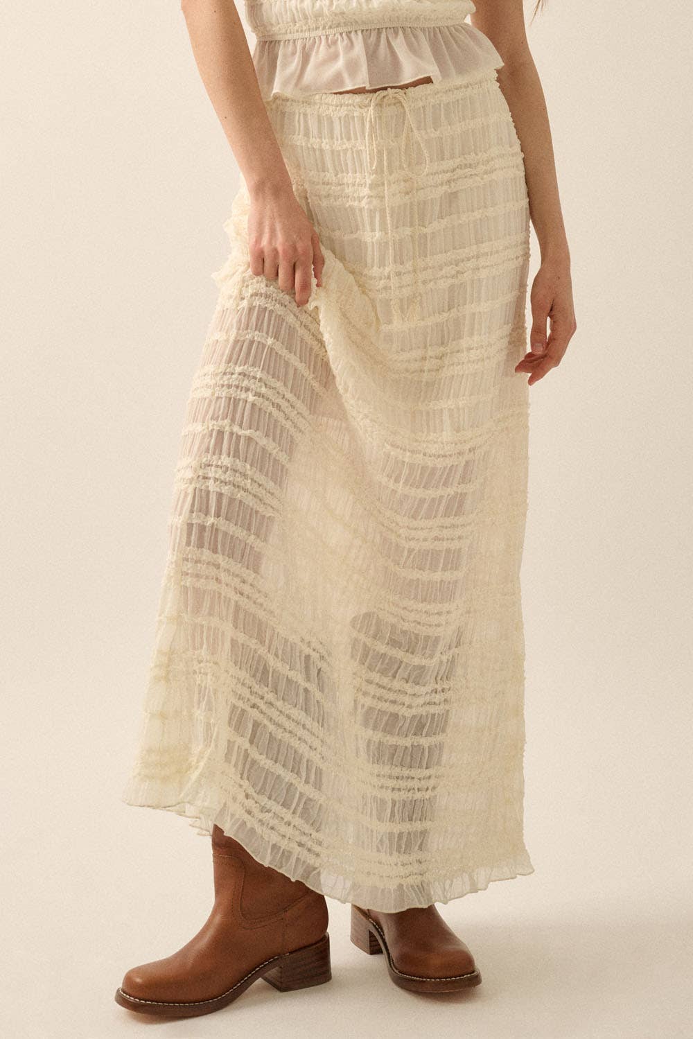 Ocean House Lace Maxi Skirt