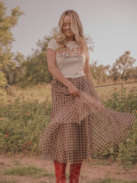 Willie Nelson Horses Cropped Tee
