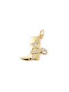 Gold Cowgirl Boot Charm