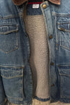 Vintage Wrangler Sherpa Denim Jacket