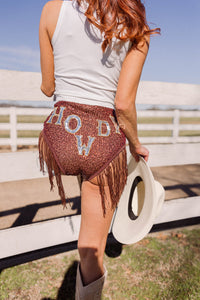 EASTNWEST Howdy Fringe Shorts