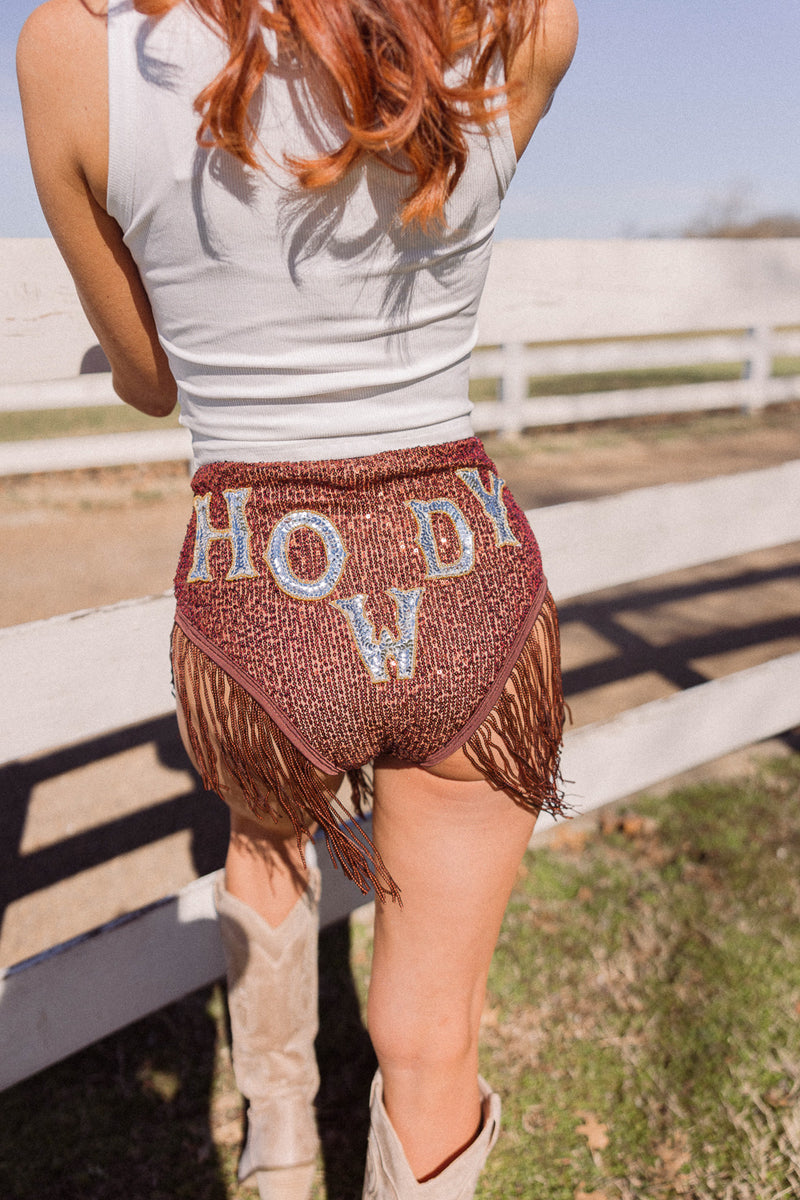 EASTNWEST Howdy Fringe Shorts