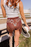 EASTNWEST Howdy Fringe Shorts