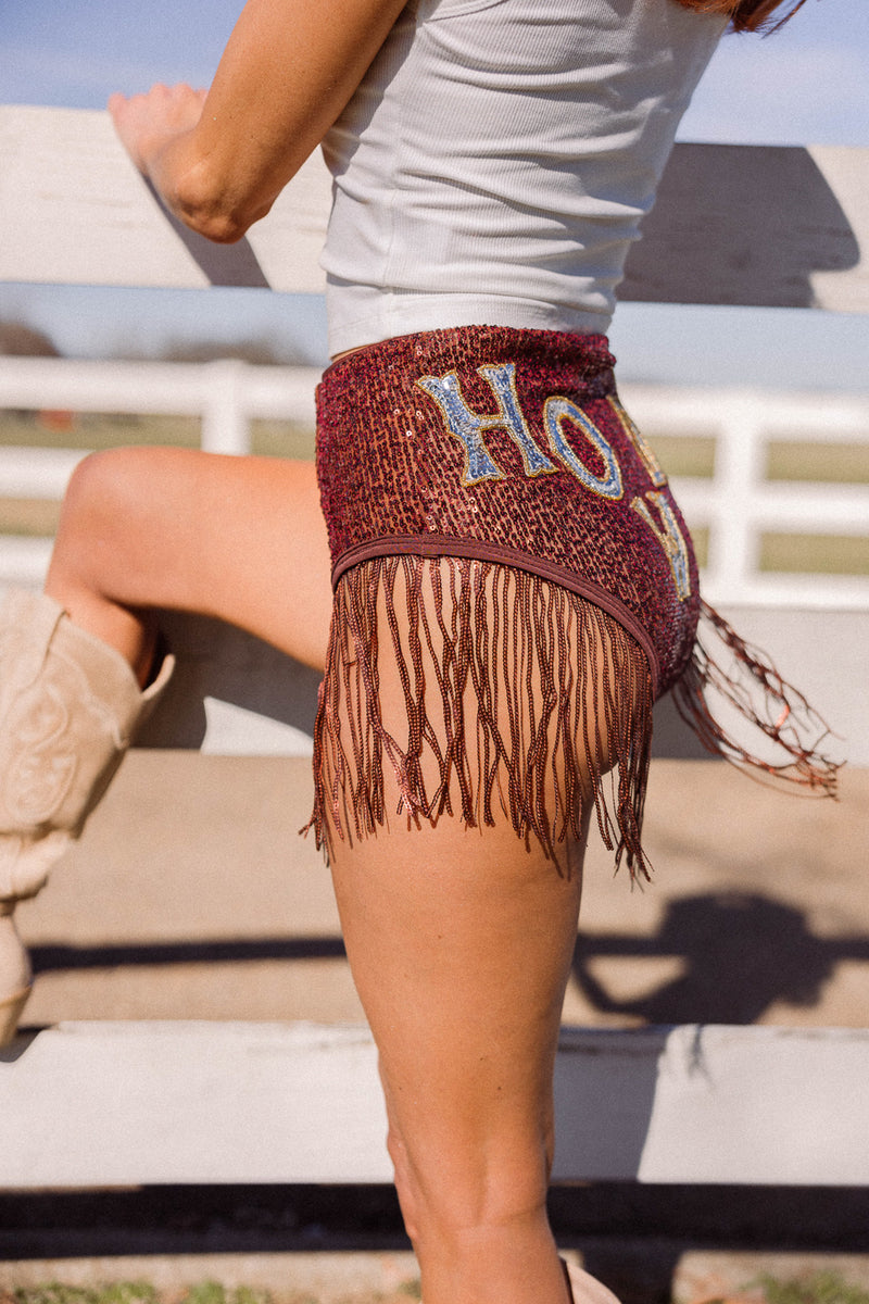 EASTNWEST Howdy Fringe Shorts