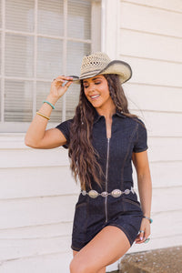 Ombre Crochet Cowboy Hat