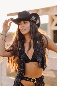 Rebel Rose Cowboy Hat