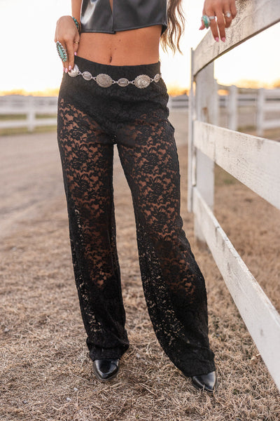 新品Lace Fabric Flare Pants/MAISON SPECIAL Lace Fabric Flare Pants