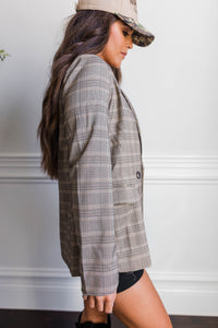 Carly Plaid Blazer