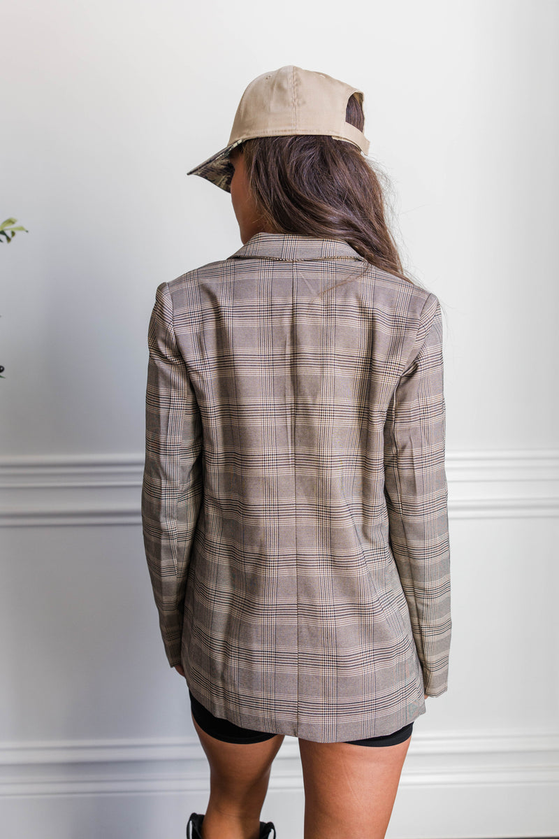 Carly Plaid Blazer