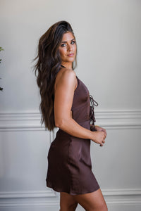 Savannah Silk Halter Dress