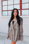 Kenny Oversized Plaid Blazer