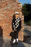 Checkered Charm Sweater