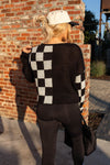 Checkered Charm Sweater