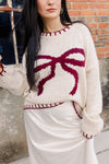 Bow Knit Oversized Sweater