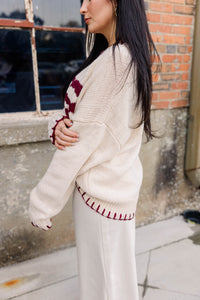 Bow Knit Oversized Sweater