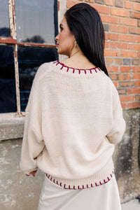 Bow Knit Oversized Sweater