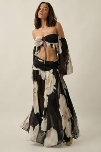 Martha’s Vineyard Floral Maxi Skirt