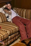 Wild Mustang Jacquard Zip Sweater