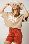 Let's Go Girls Relaxed Crop Tee