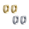 Winona Pave Hoops: Gold