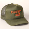 Cowboy Hat- Mesh Back Trucker Hat