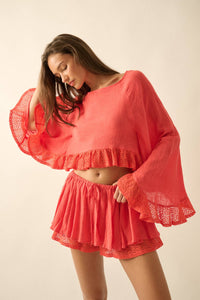 Newport Crochet Lace Top