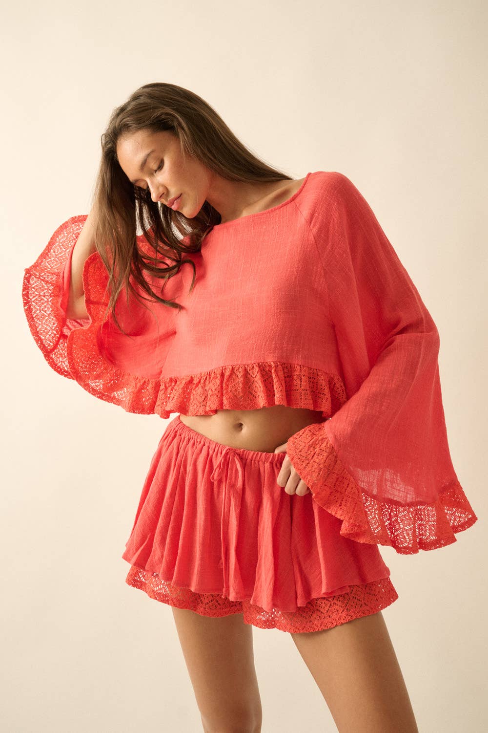 Newport Crochet Lace Top