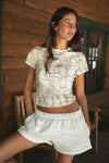 Ashli Light Camo Baby Tee