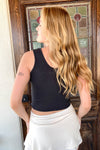 Raised On Country Music Tank- Black