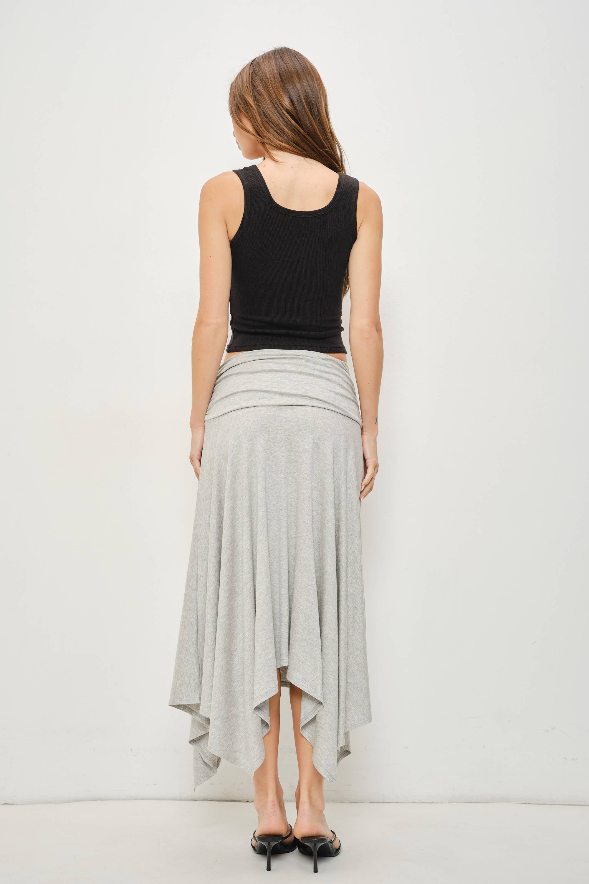 Yasmin Shell Button Tank- Black
