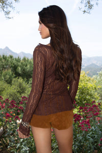 Raven Lee Lace Long Sleeve Top