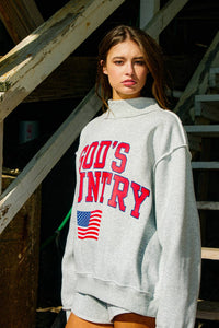 Gods Country/American Dream Mockneck Sweatshirt