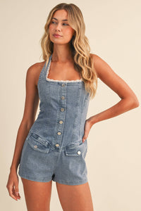 Saddle & Lace Romper