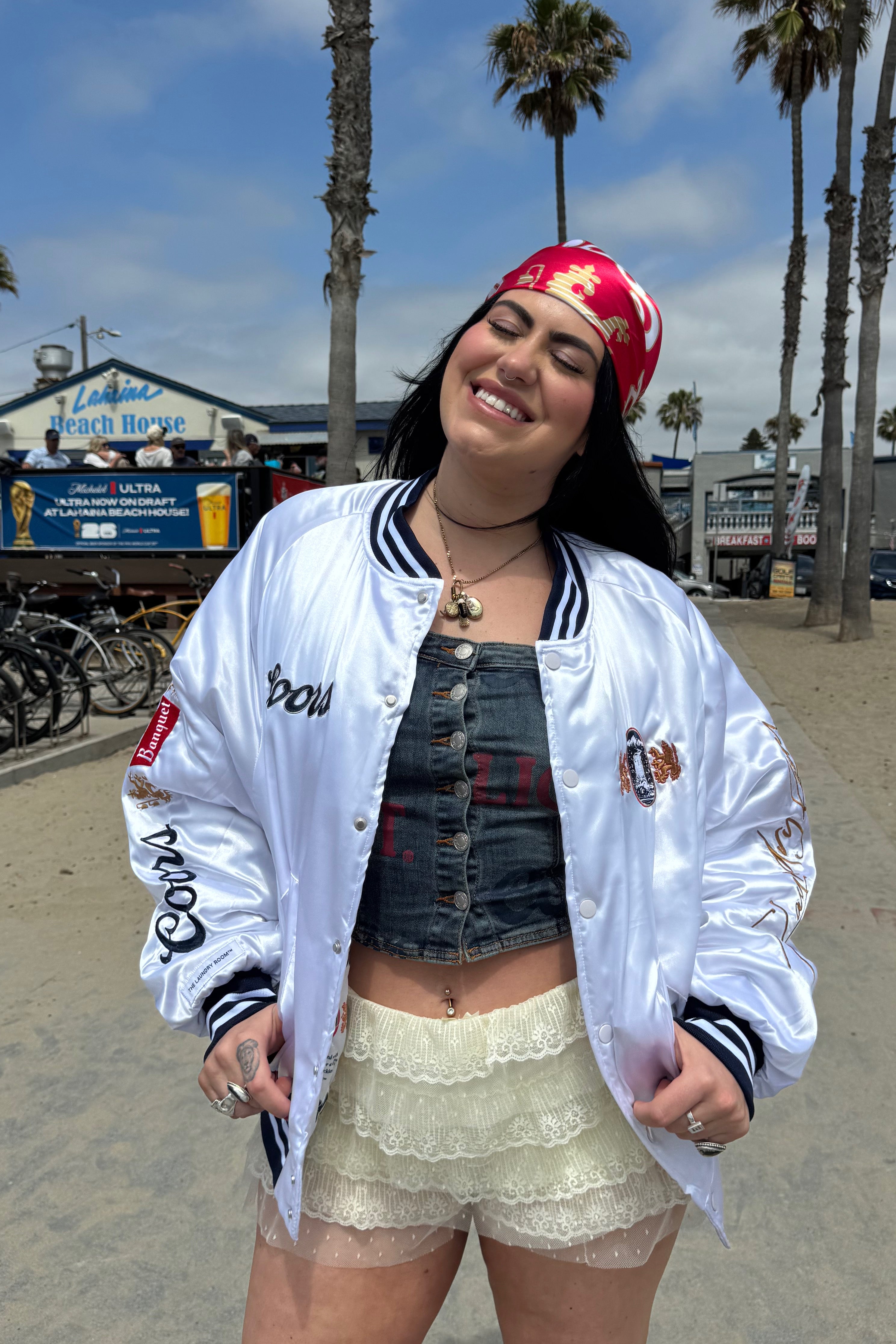 Coors Original 40oz Stadium Jacket SMU - Stadium Jacket - White