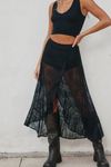 Sierra Lace Maxi Skirt - Black