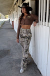 Combat Muse Camo Wide-Leg Jeans