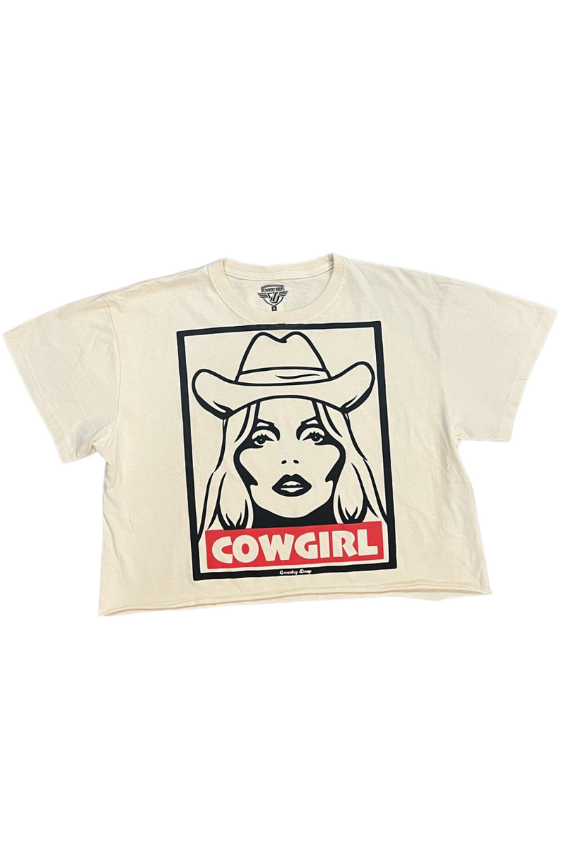 Cowgirl Relaxed Crop Tee