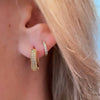Winona Pave Hoops: Gold