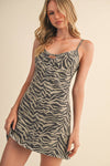 Denim Safari Mini Dress