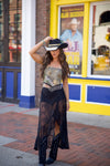 Sierra Lace Maxi Skirt - Black