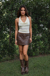 Sway Cowl Neck Top- Cream