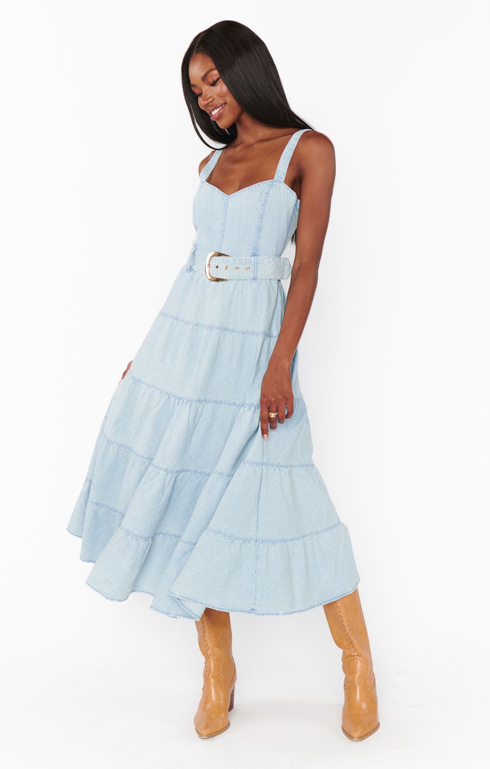 Show Me Your Mumu Lainey Midi Dress - Dew Drop Show Me Your Mumu Lainey Midi Dress - Dew Drop